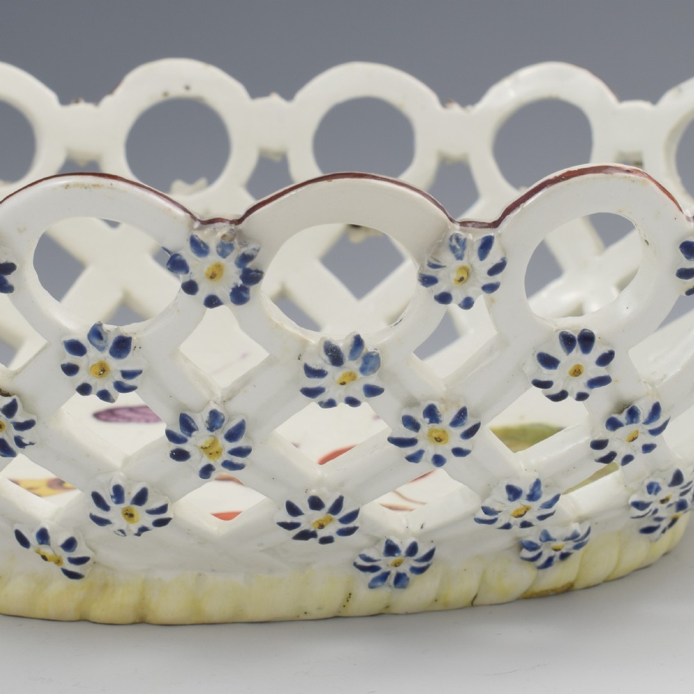 Fine Derby Porcelain Spectacle Basket c.1760-1765 View XIV