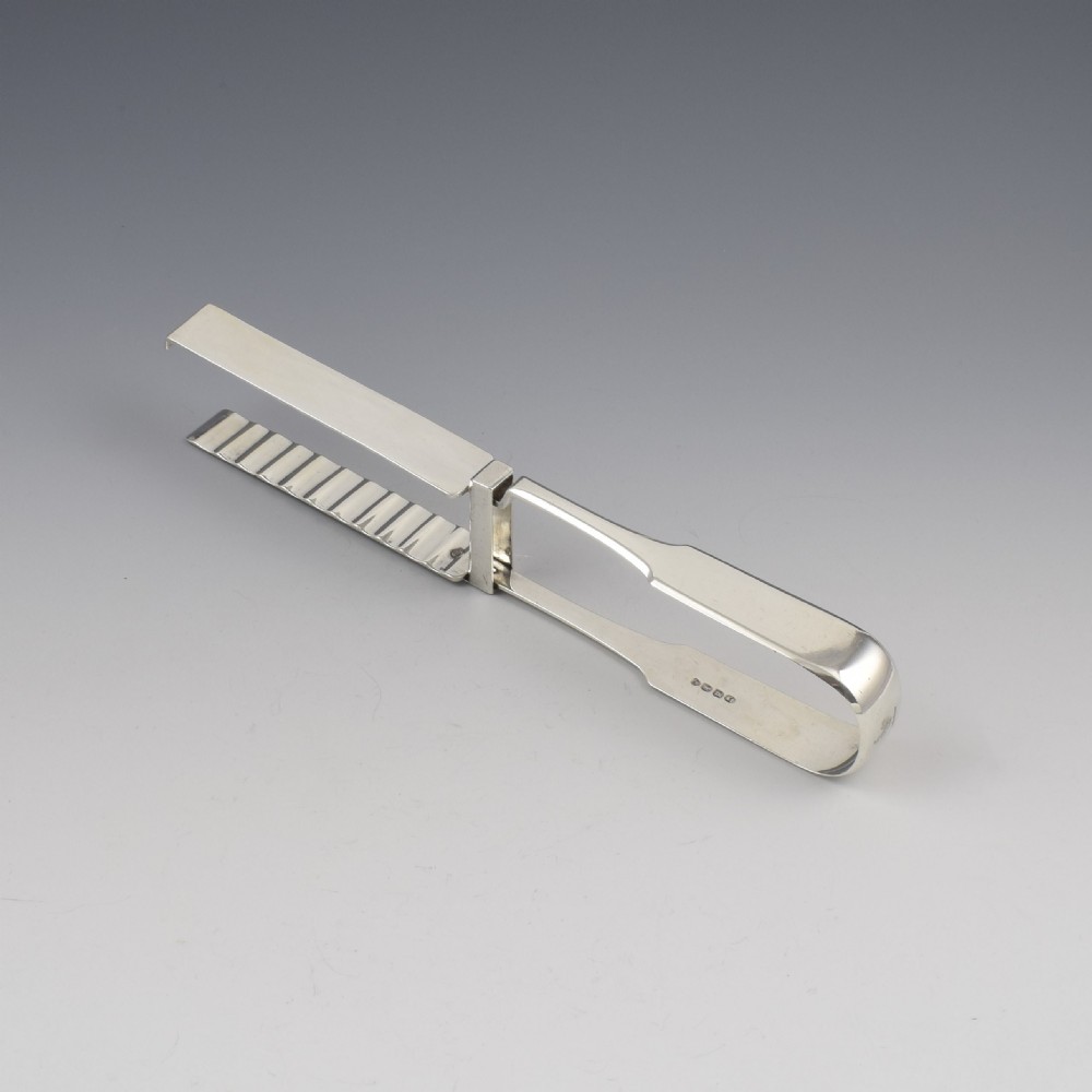 Georgian Sterling Silver Asparagus Tongs Servers View III