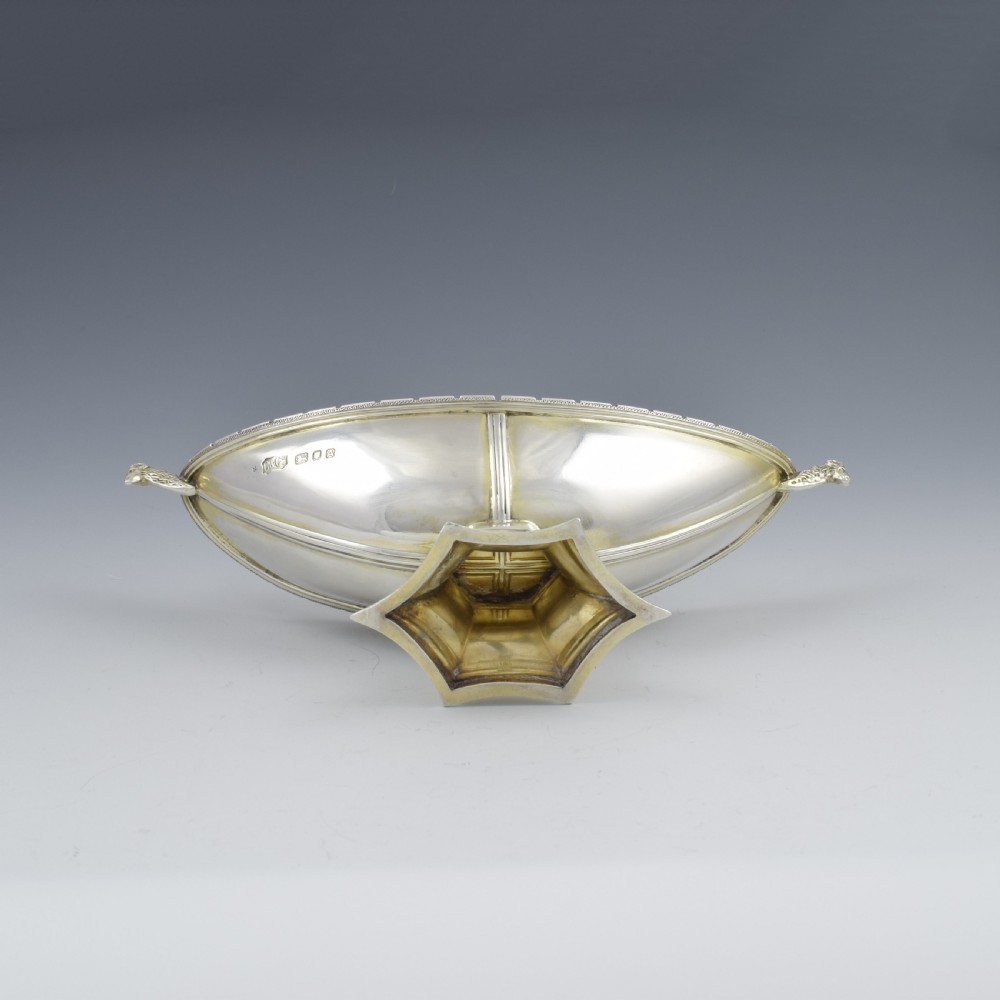 Unusual Art Deco Silver Pot Pourri After Ramsey Abbey Incense Boat View XIII