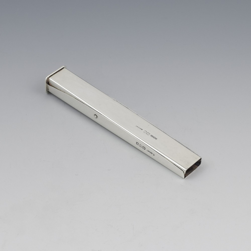 Edwardian Silver Sealing Wax Holder & Seal Chester Sampson Mordan & Co. 
