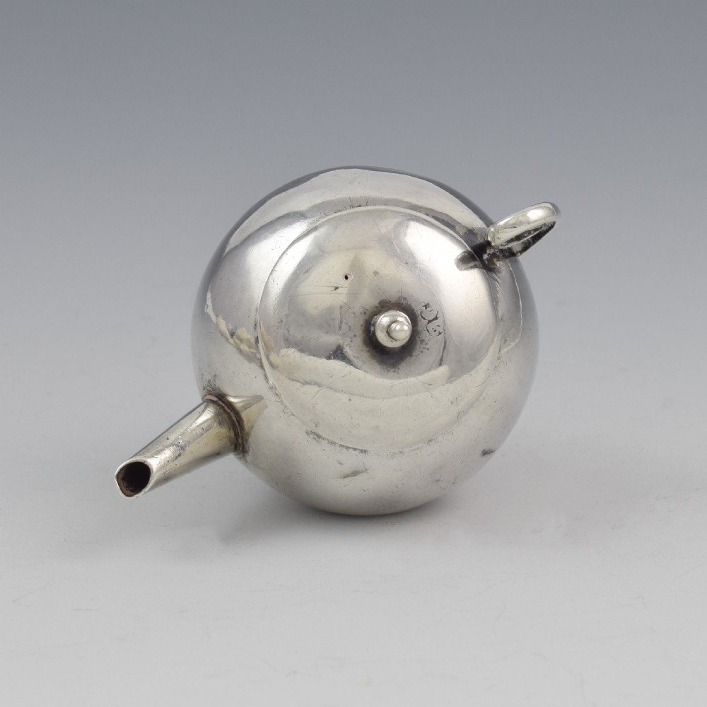 Rare George I Miniature Silver Toy Teapot David Clayton c.1725 View XI
