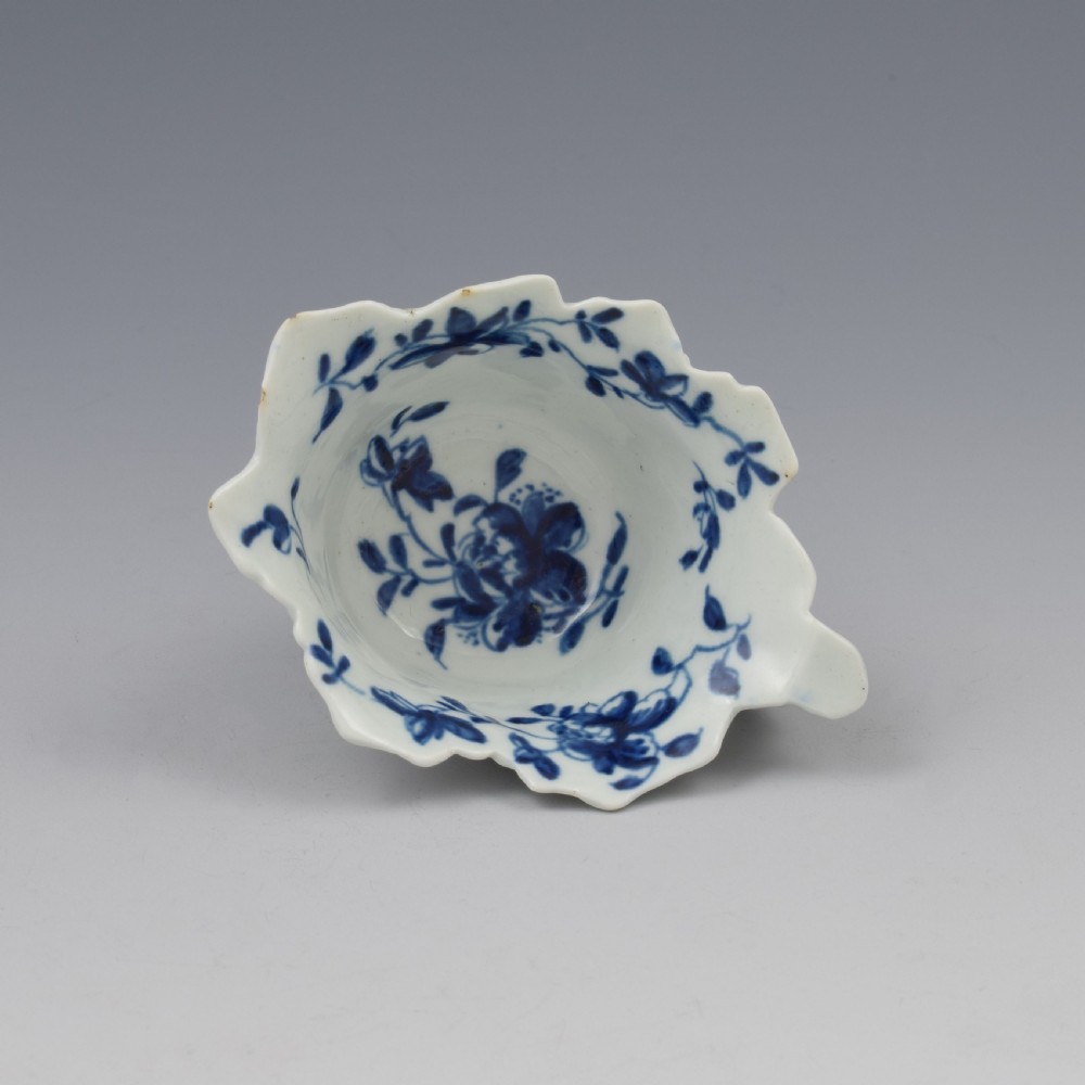 First Period Worcester Porcelain Mansfield Butter Boat c.1758