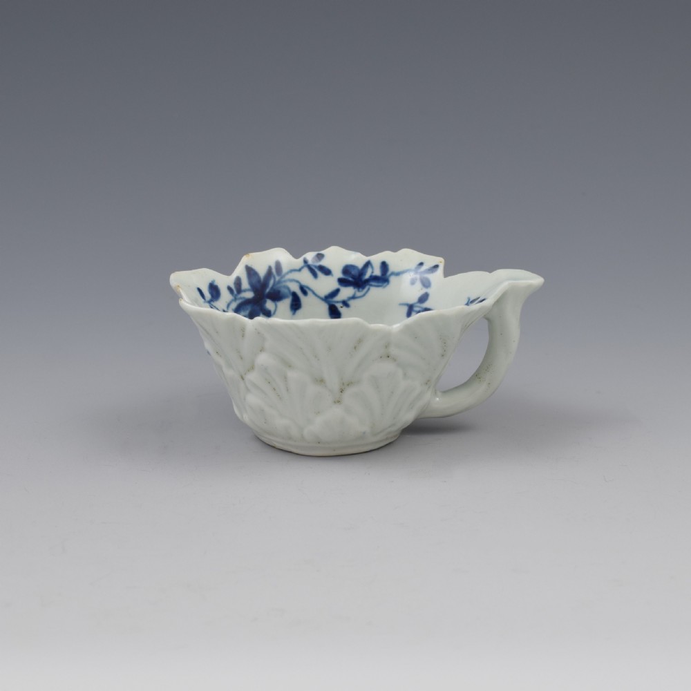 First Period Worcester Porcelain Mansfield Butter Boat c.1758 View IV