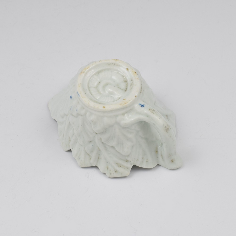 First Period Worcester Porcelain Mansfield Butter Boat c.1758 View IX