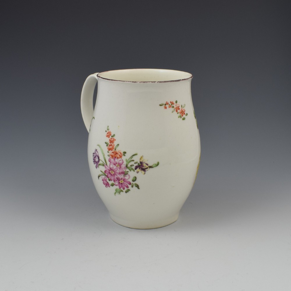 Early Derby Porcelain Large Ovoid Barrel Shaped Mug c.1760 View IV