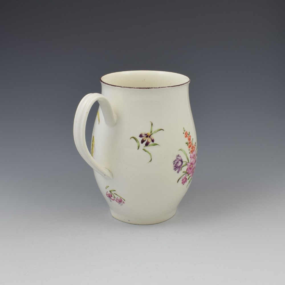 Early Derby Porcelain Large Ovoid Barrel Shaped Mug c.1760 View VI