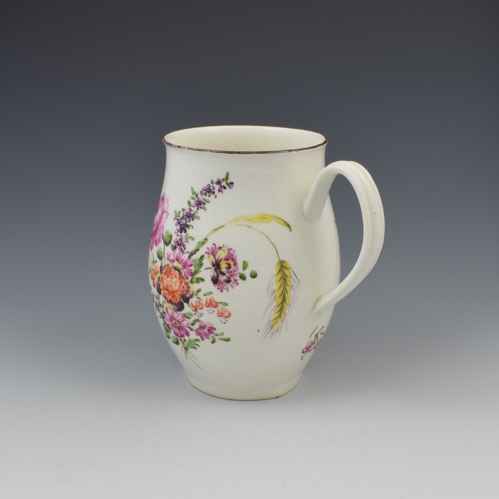 Early Derby Porcelain Large Ovoid Barrel Shaped Mug c.1760 View VIII