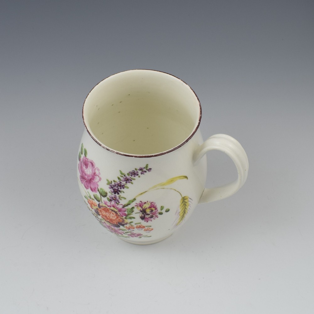Early Derby Porcelain Large Ovoid Barrel Shaped Mug c.1760 View XII