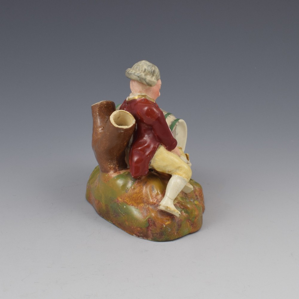 Dudson Staffordshire Pottery Figure Pen Holder Tipsy Lawyer c.1840 View V