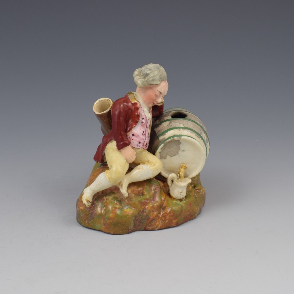 Dudson Staffordshire Pottery Figure Pen Holder Tipsy Lawyer c.1840 View VI