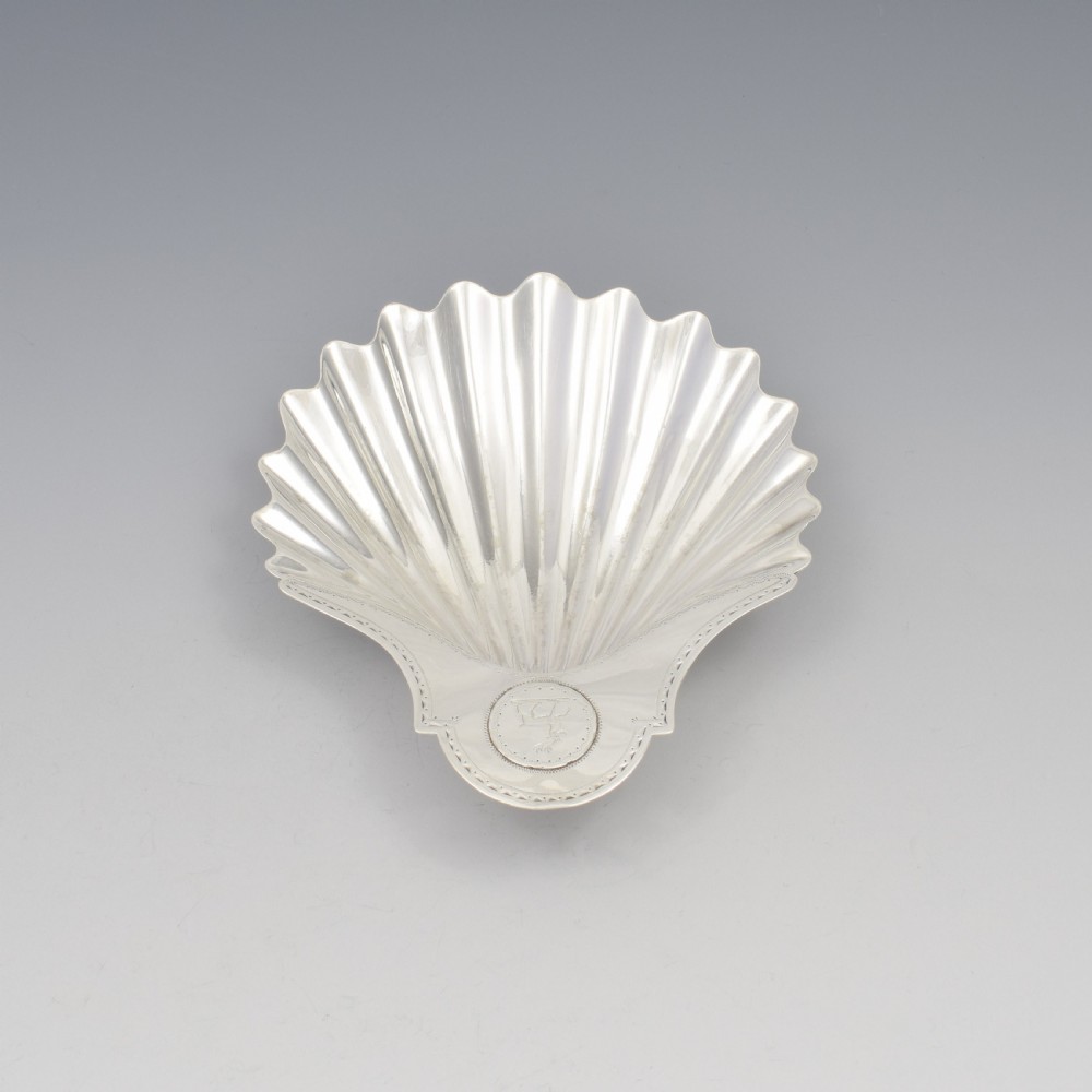 George III Silver Scallop Shell Butter Dish London 1782 View IV