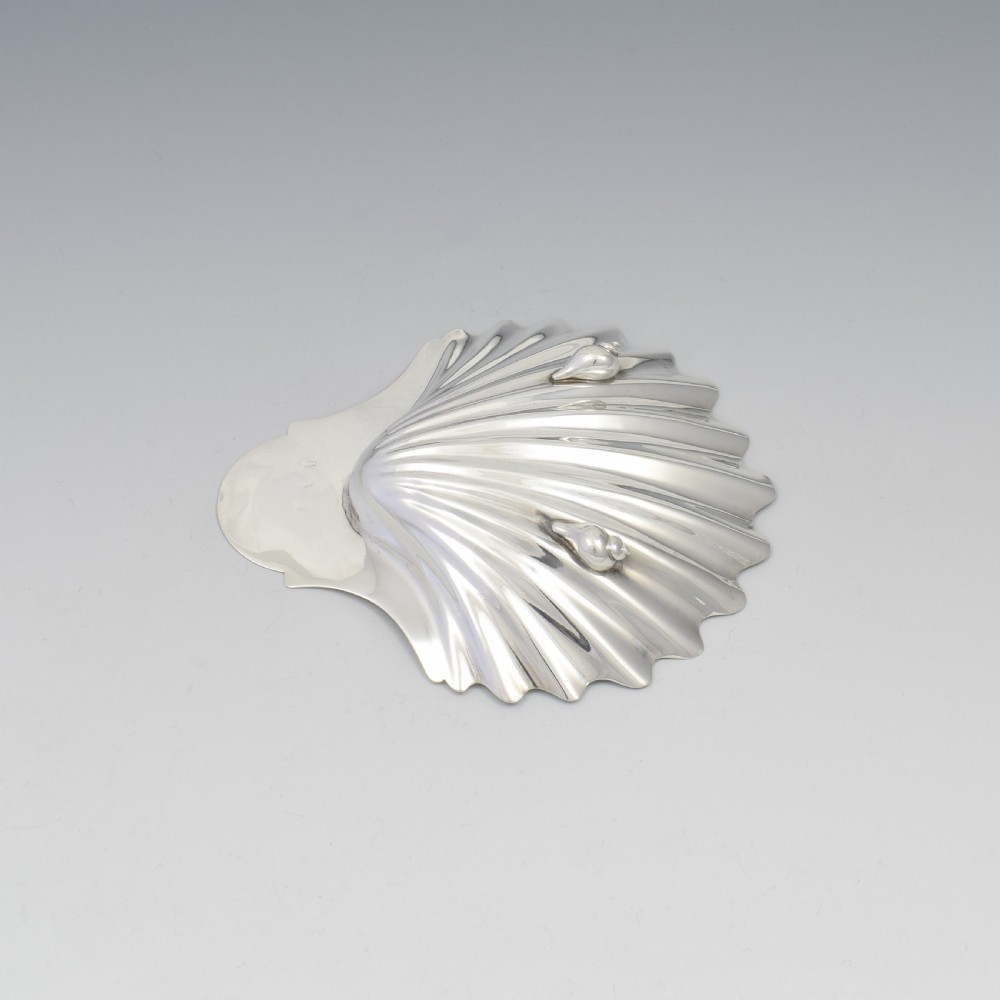 George III Silver Scallop Shell Butter Dish London 1782 View V
