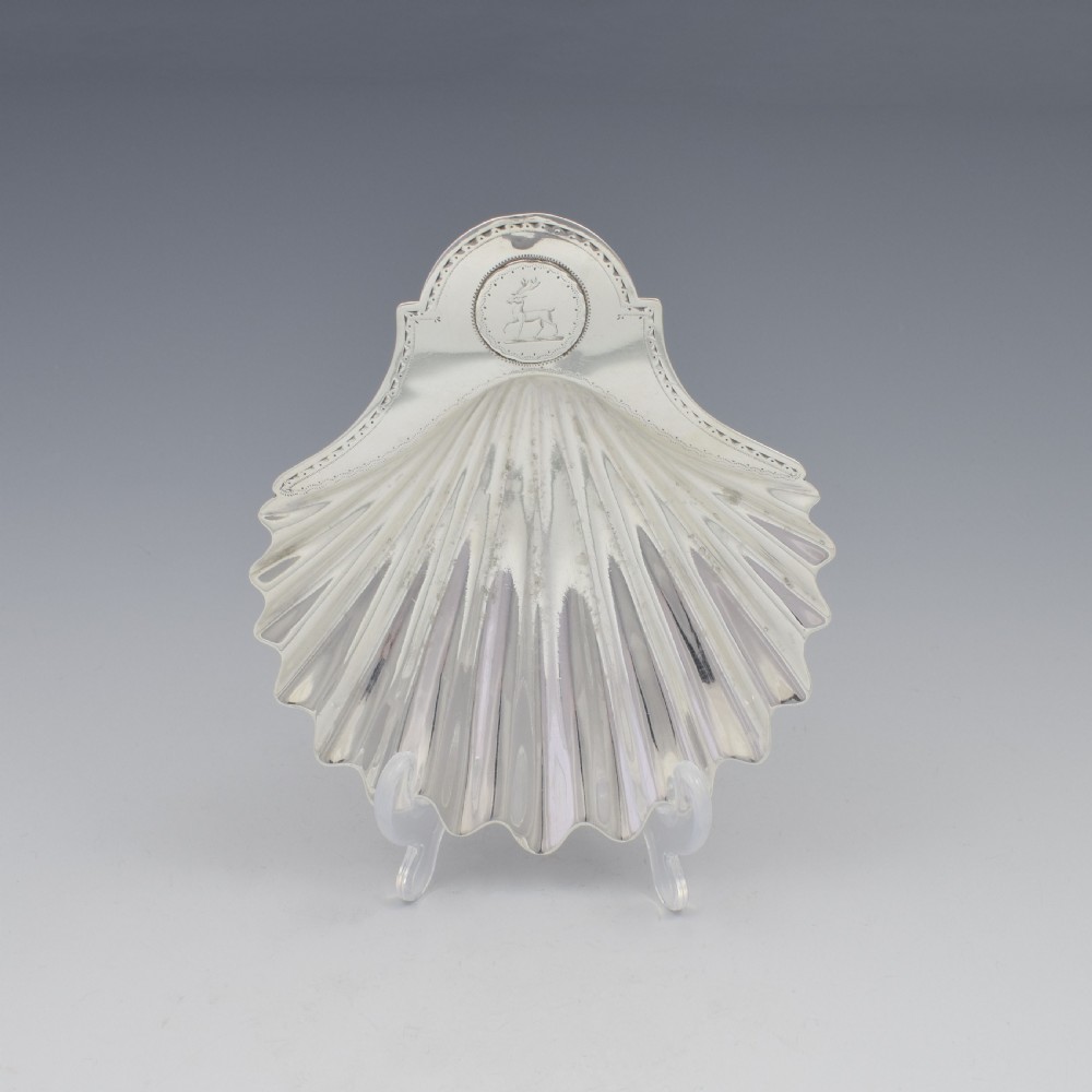 George III Silver Scallop Shell Butter Dish London 1782 View VII