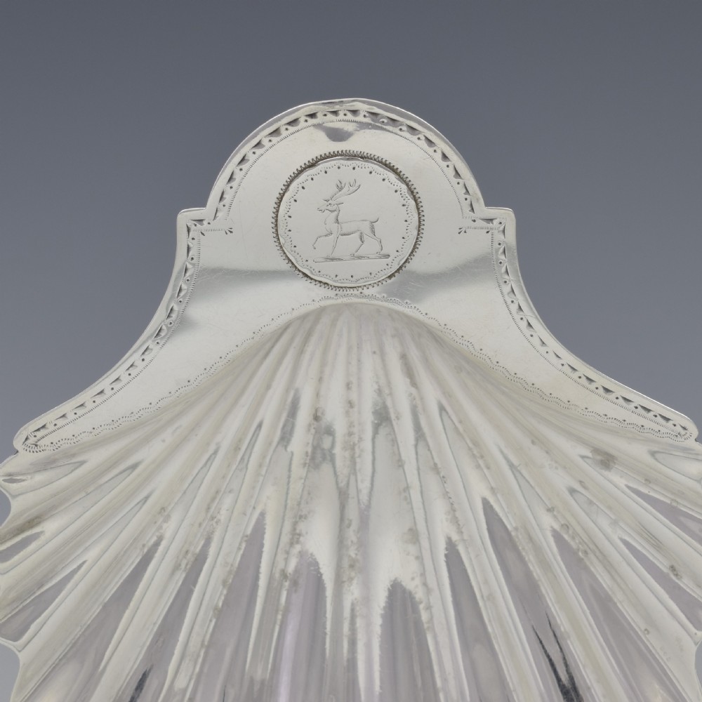 George III Silver Scallop Shell Butter Dish London 1782 View VIII
