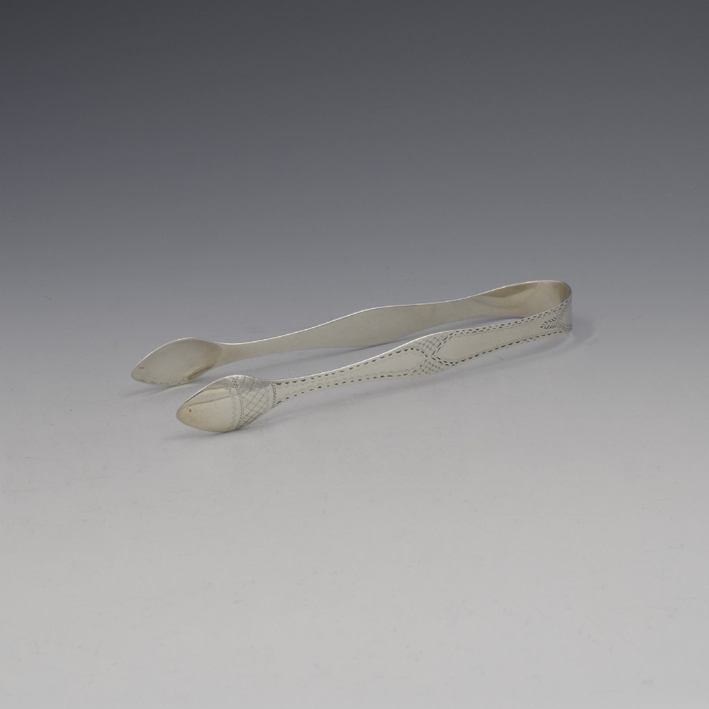 Georgian Silver Sugar Tongs Sheffield 1807 Thomas Law View V