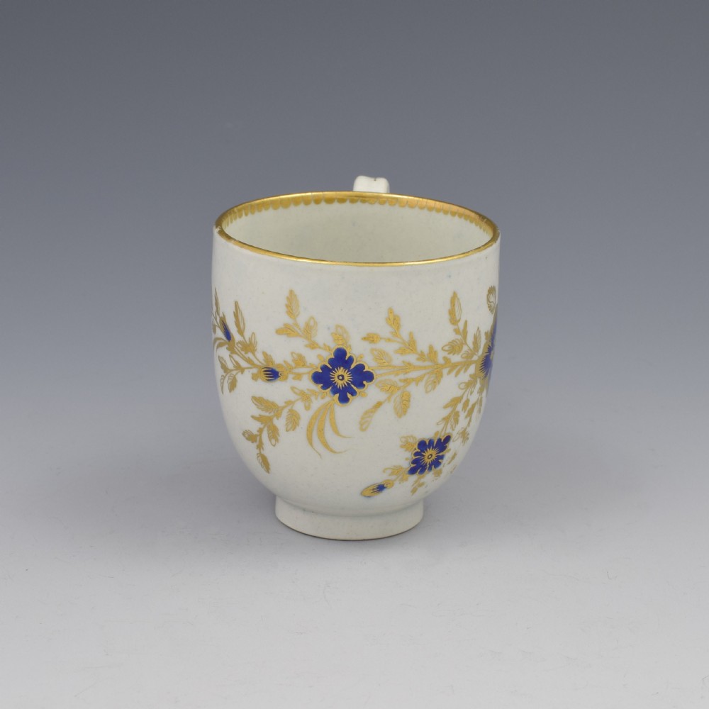 First Period Worcester Porcelain Coffee Cup c.1785 View II