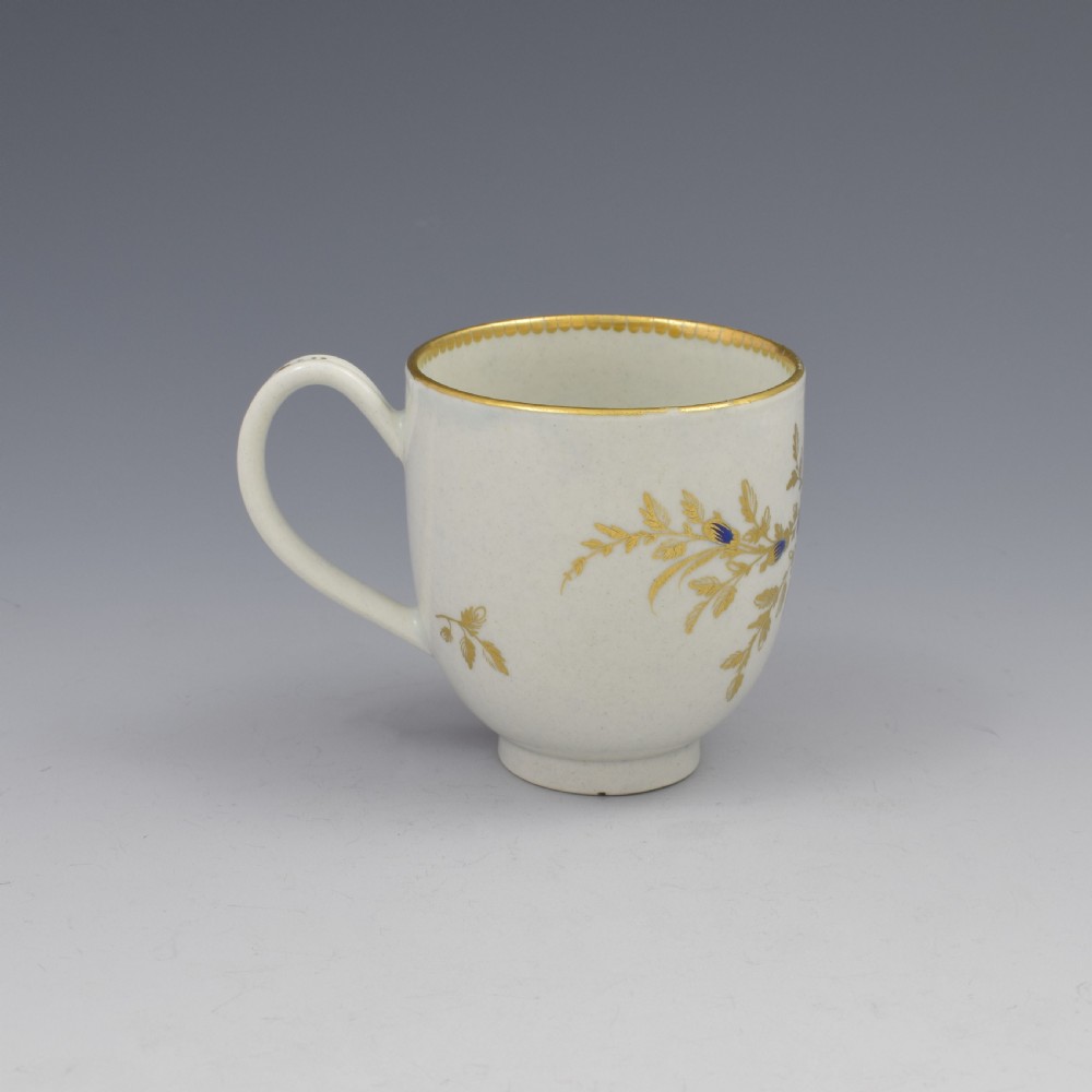 First Period Worcester Porcelain Coffee Cup c.1785 View III