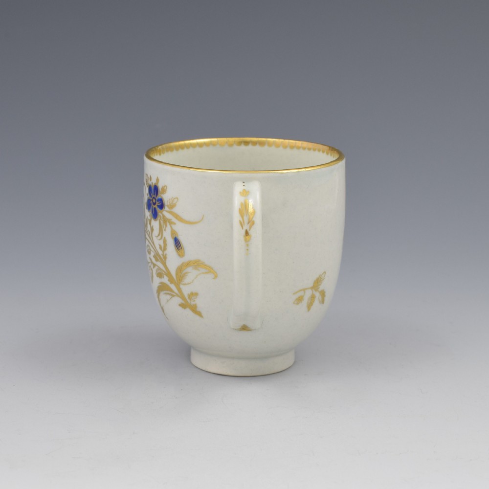 First Period Worcester Porcelain Coffee Cup c.1785 View IV