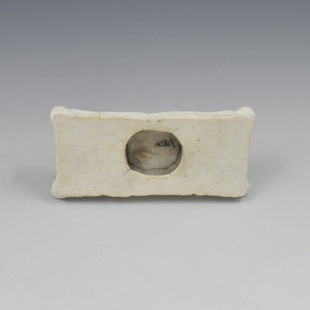 Minton Parian Biscuit Figure Of A Recumbent Setter Dog Ex. D. G. Rice Collection View IX