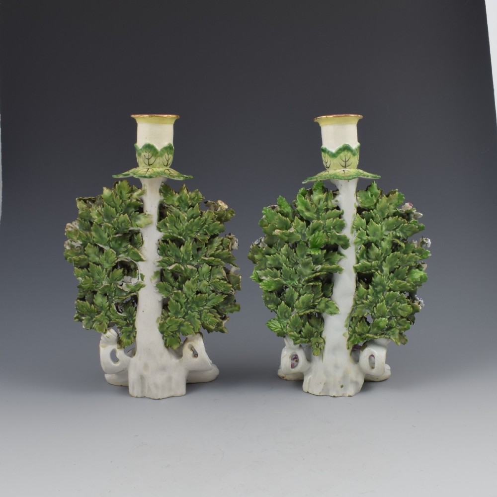 Derby Porcelain Pair Bocage Candlestick Figures Children Gardeners c.1770 View III