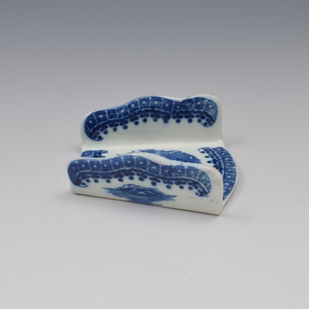 Caughley Porcelain Asparagus Server Fisherman Pattern c.1785 1 View IV