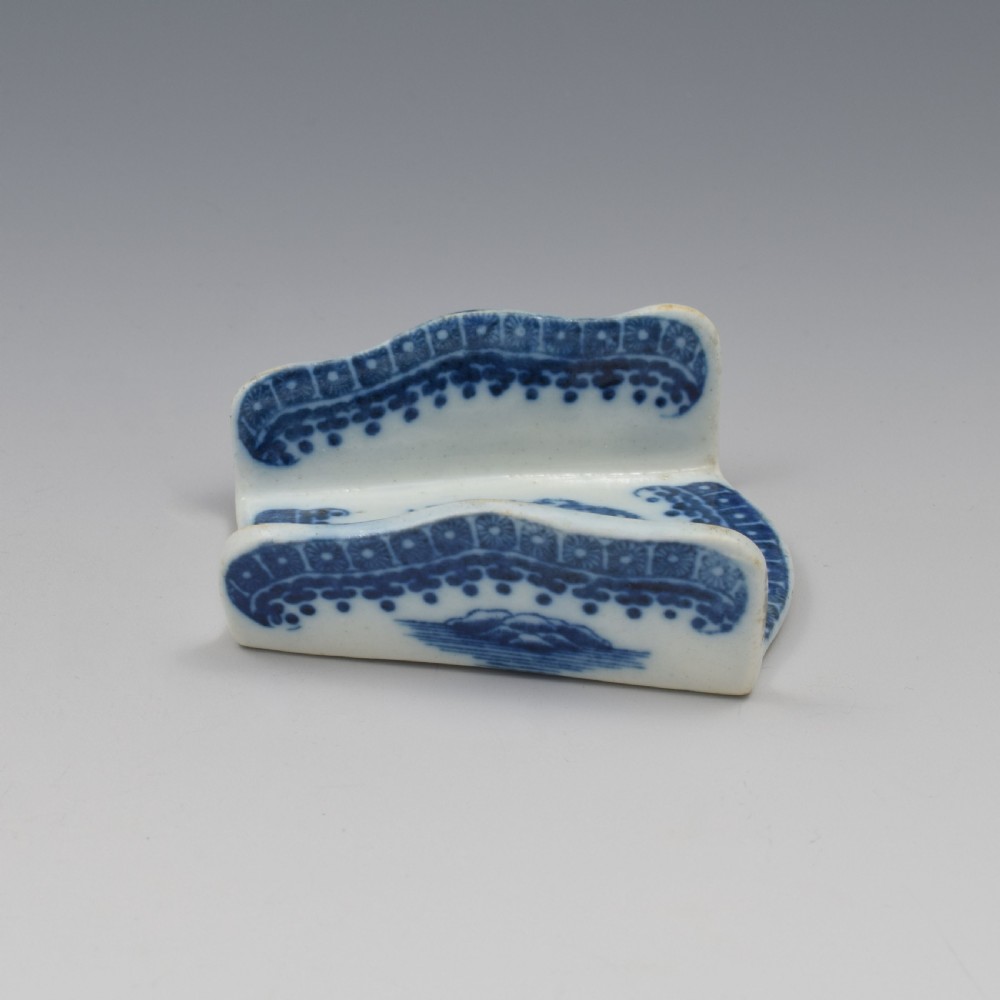 Caughley Porcelain Asparagus Server Fisherman Pattern c.1785 2 View IV