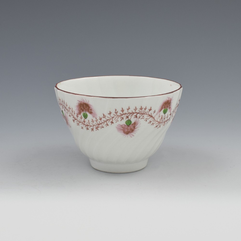 Pretty Chamberlain Worcester Porcelain Tea Bowl & Saucer c.1795 View IV