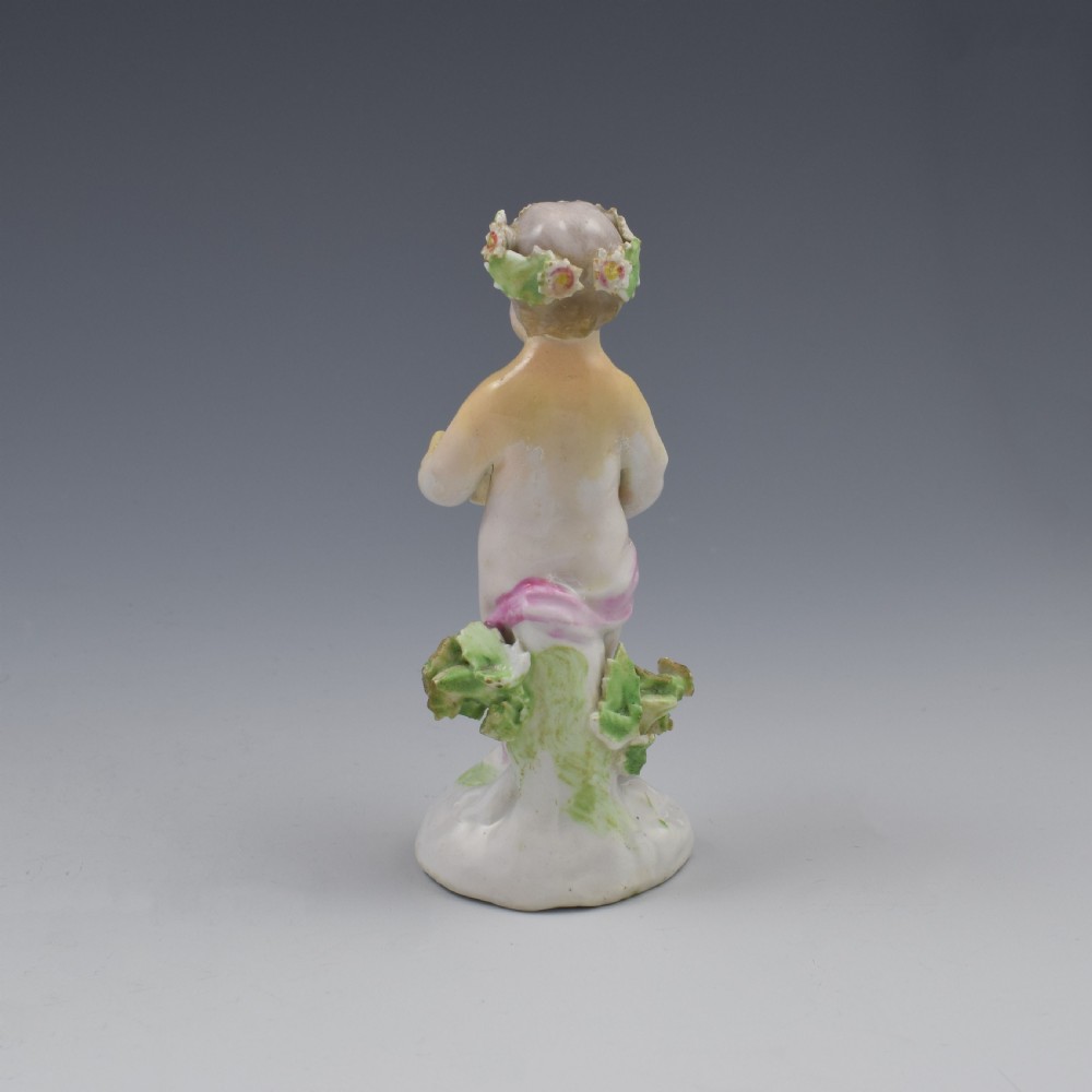 18th Century Derby Porcelain Figure Of A Small Putto c.1780 View V