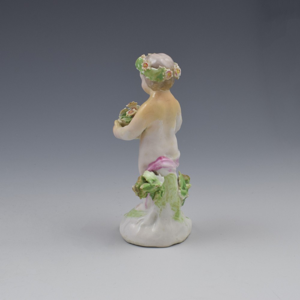 18th Century Derby Porcelain Figure Of A Small Putto c.1780 View VI