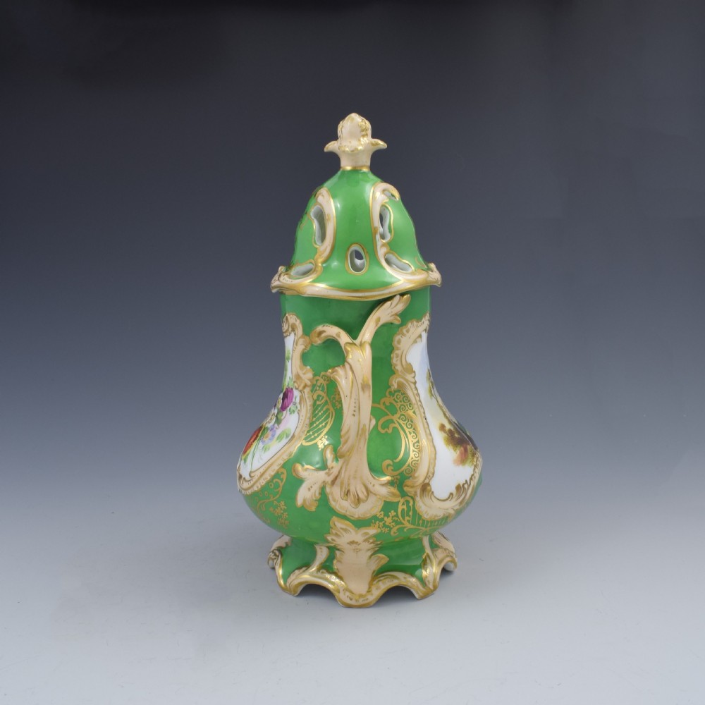 Samuel Alcock Porcelain Pot Pourri Vase & Cover Landscape View View II