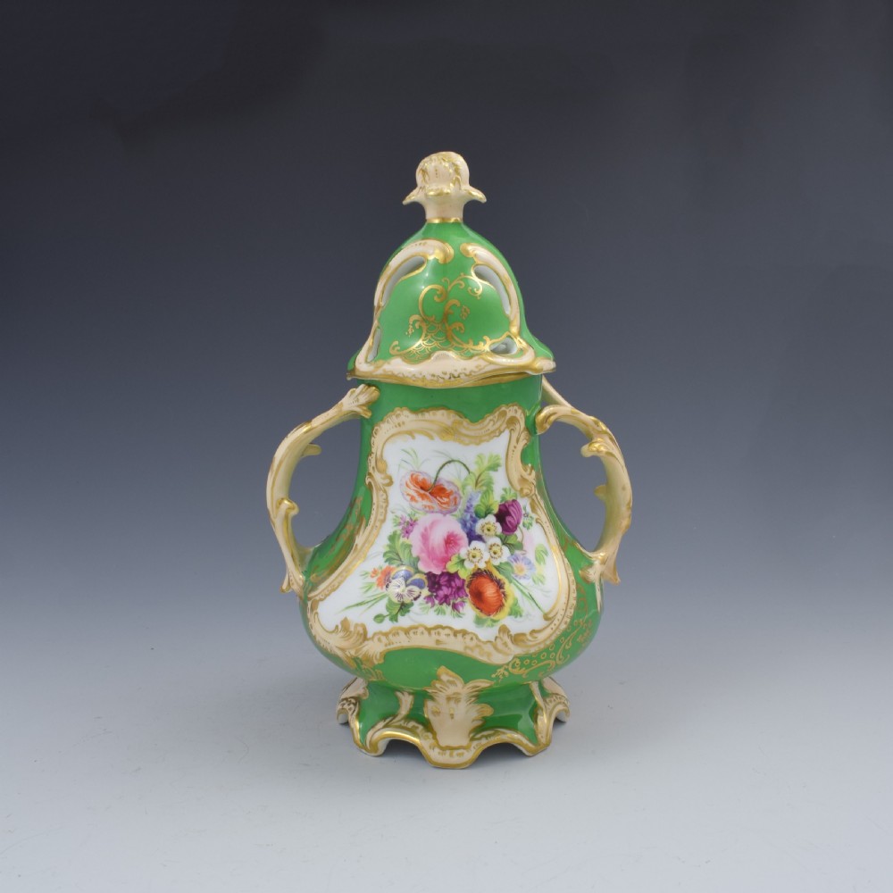 Samuel Alcock Porcelain Pot Pourri Vase & Cover Landscape View View III