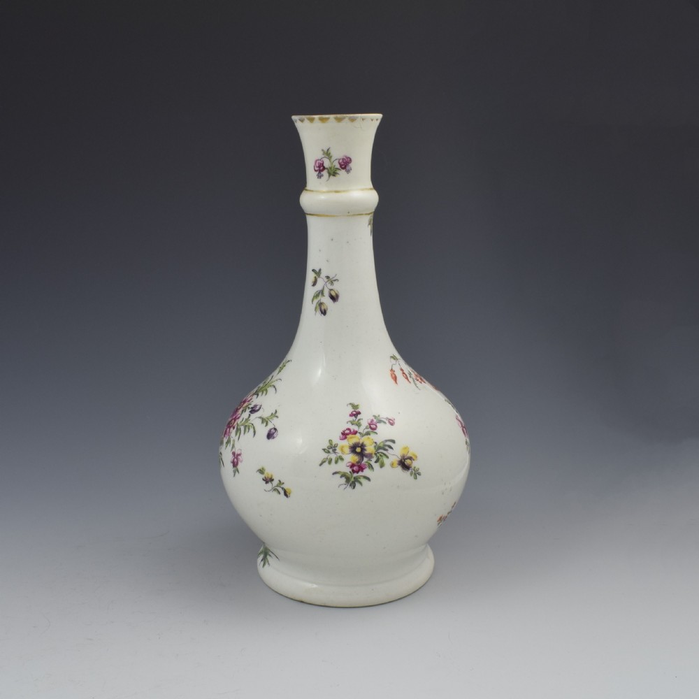 Derby Porcelain Cotton Stem Painter Water Bottle Guglet c.1760 View IV