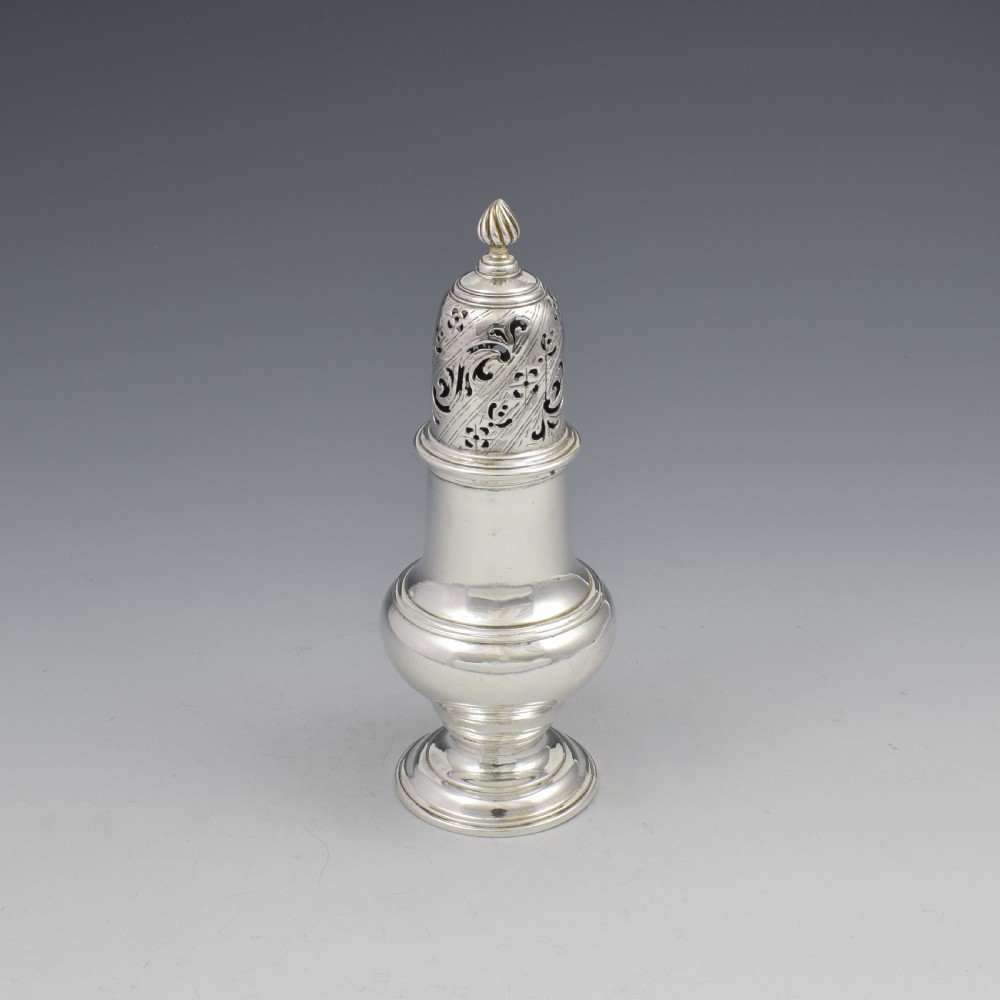 George II Silver Pepper Caster Jabez Daniell London 1758 View IV