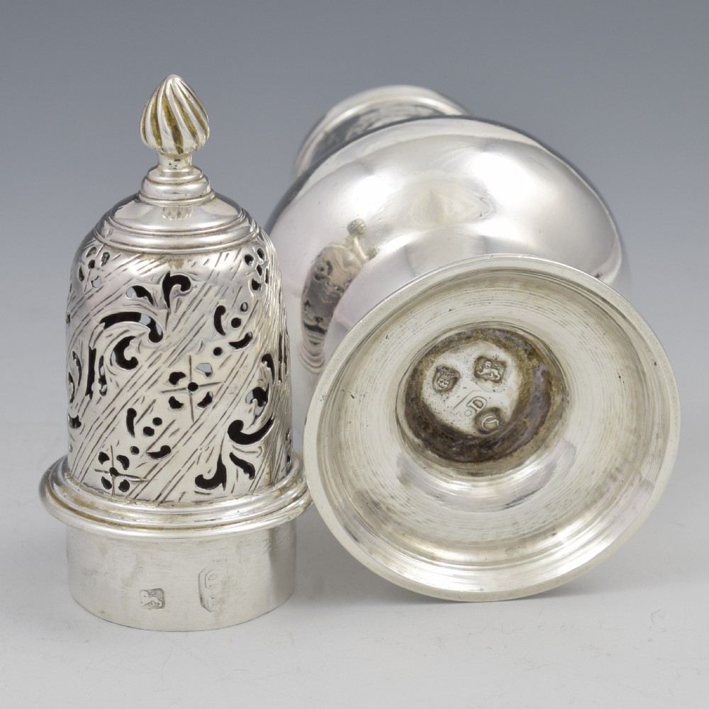 George II Silver Pepper Caster Jabez Daniell London 1758 View VII