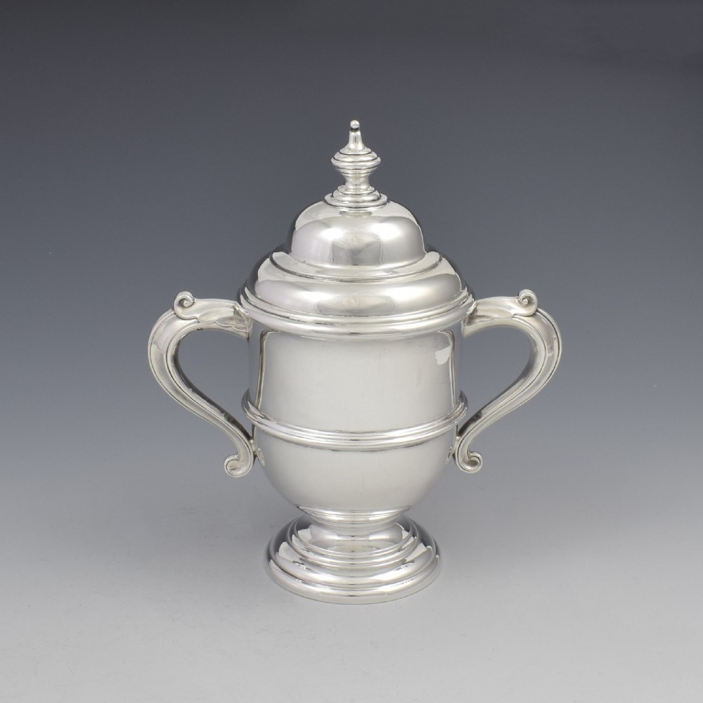 George V Silver Trophy Cup & Cover A & J Zimmerman 1923