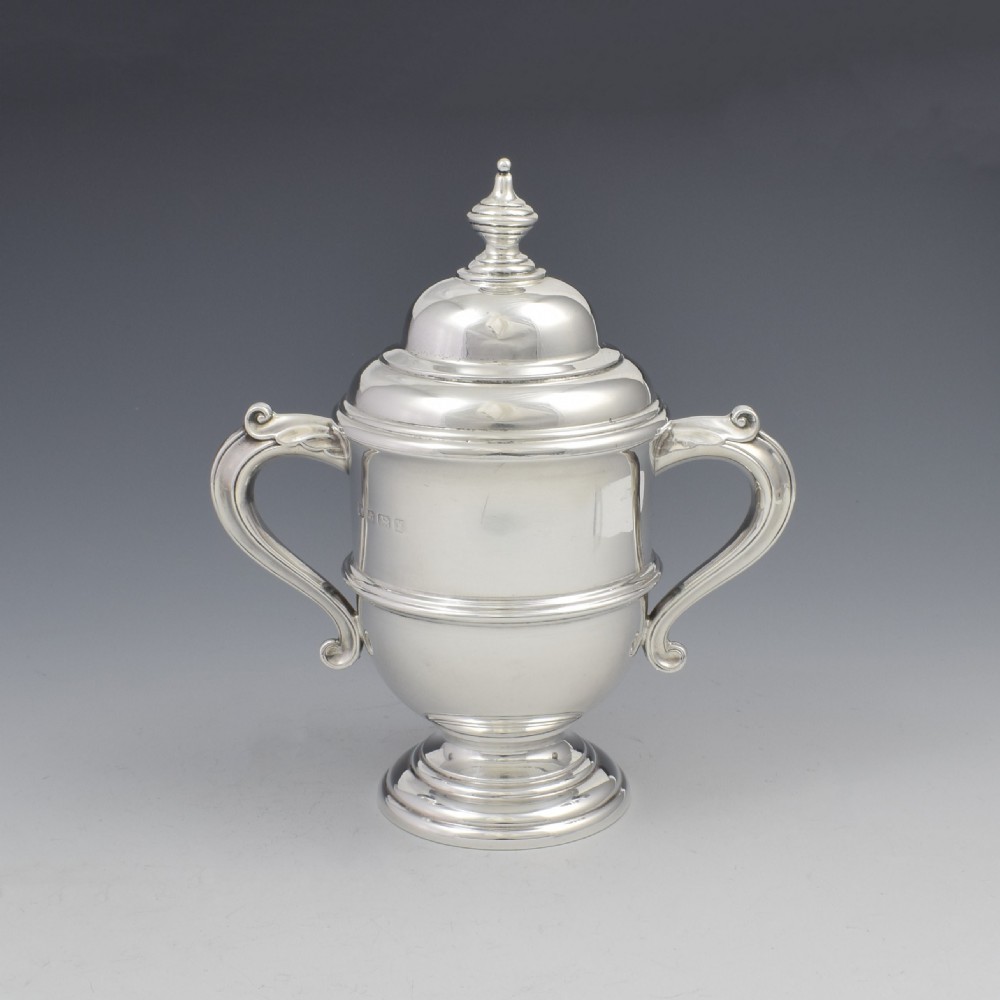 George V Silver Trophy Cup & Cover A & J Zimmerman 1923 View IV