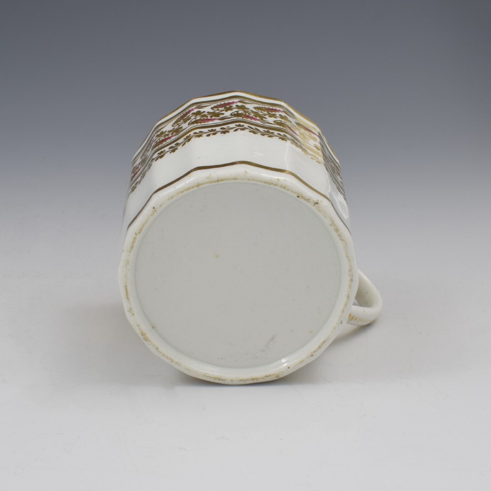 Fine Georgian Coalport Porcelain Hamilton Flute Coffee Can c.1805 View V