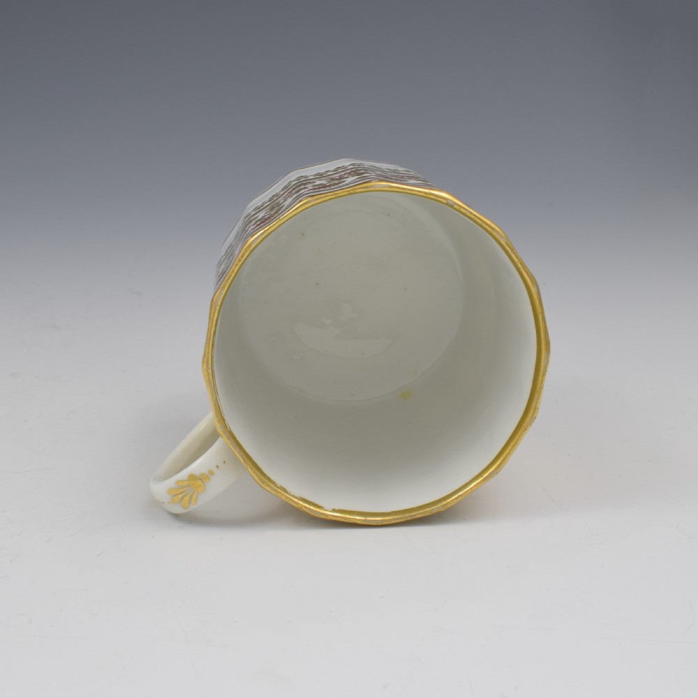 Fine Georgian Coalport Porcelain Hamilton Flute Coffee Can c.1805 View VI