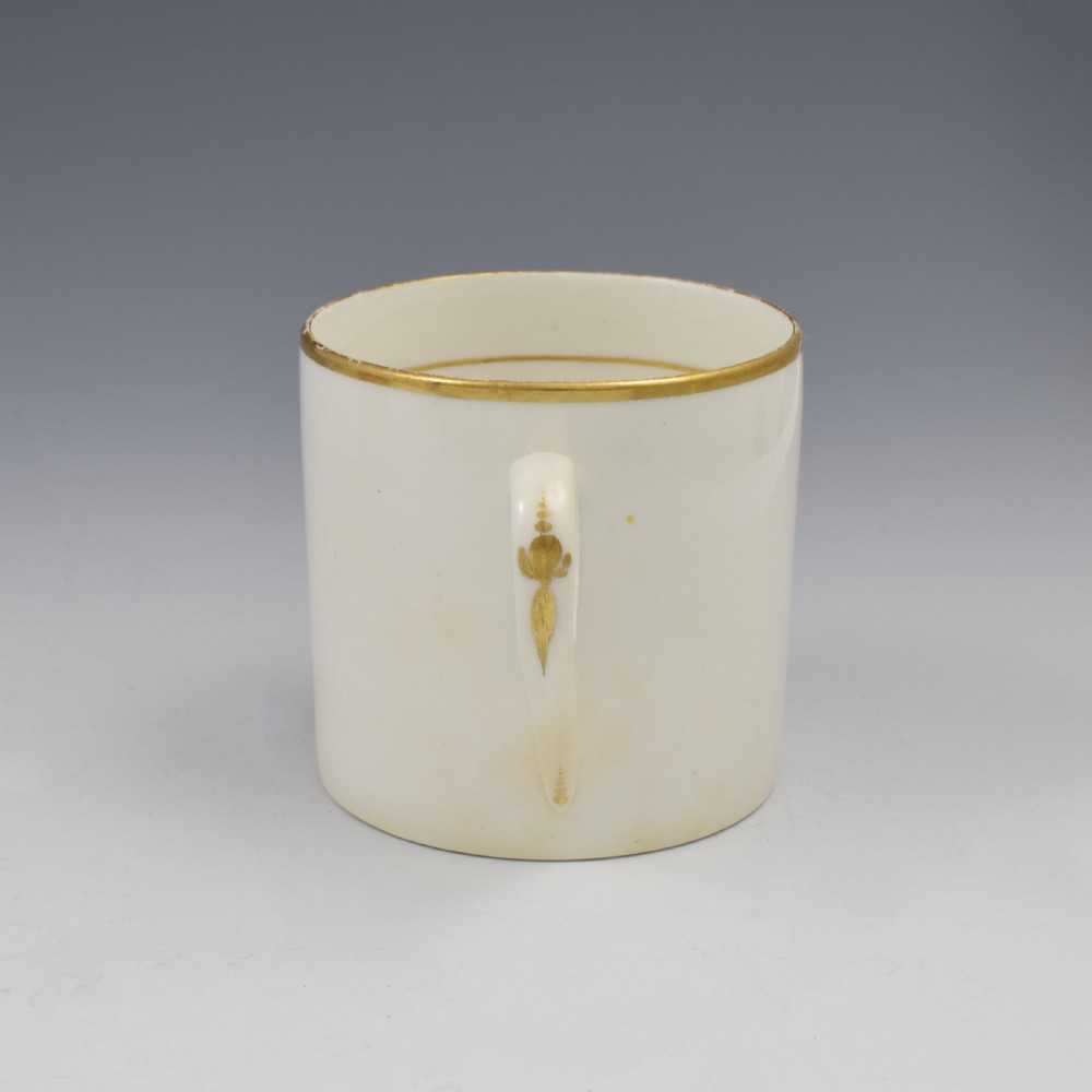 Georgian Machin Bone China Adam Buck Style Coffee Can c.1810 1 View III