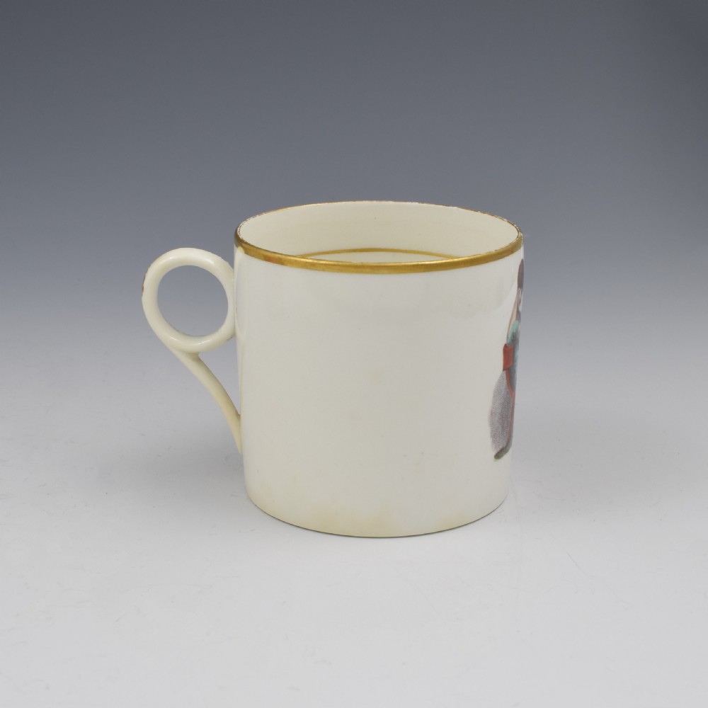 Georgian Machin Bone China Adam Buck Style Coffee Can c.1810 1 View IV