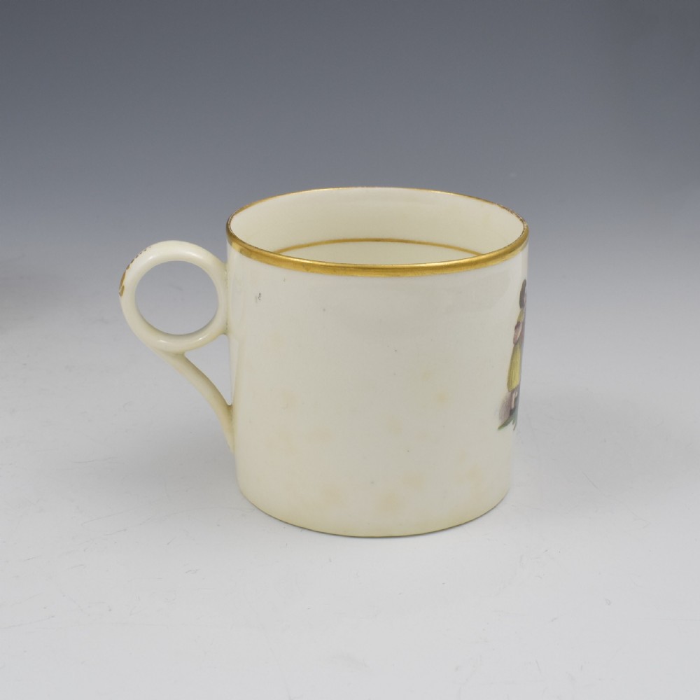 Georgian Machin Bone China Adam Buck Style Coffee Can c.1810 2 View II