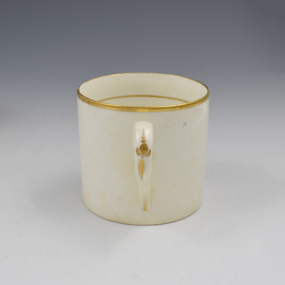 Georgian Machin Bone China Adam Buck Style Coffee Can c.1810 2 View III