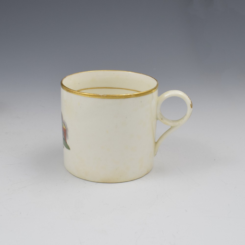 Georgian Machin Bone China Adam Buck Style Coffee Can c.1810 2 View IV
