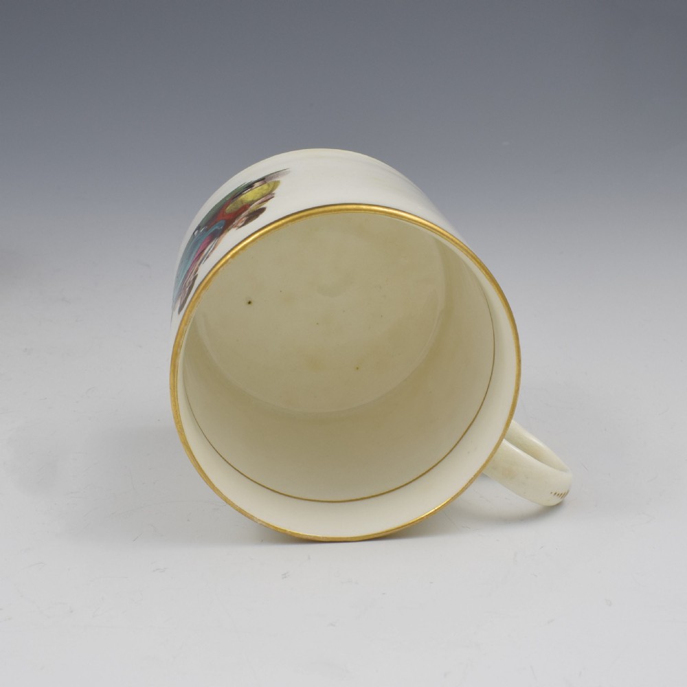 Georgian Machin Bone China Adam Buck Style Coffee Can c.1810 2 View VII