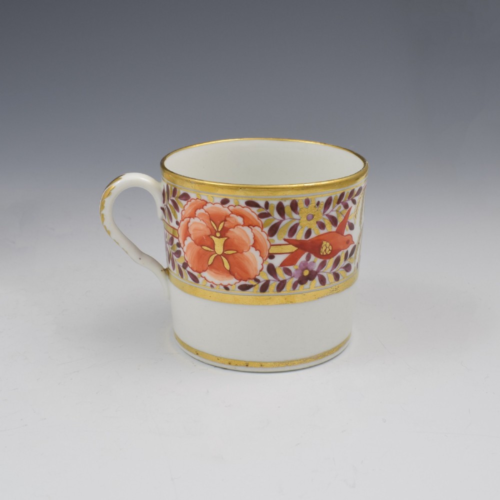 Coalport Porcelain John Rose Coffee Can Red Birds Willow & Peony View III