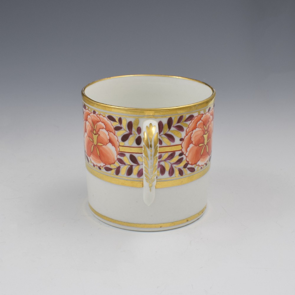 Coalport Porcelain John Rose Coffee Can Red Birds Willow & Peony View IV