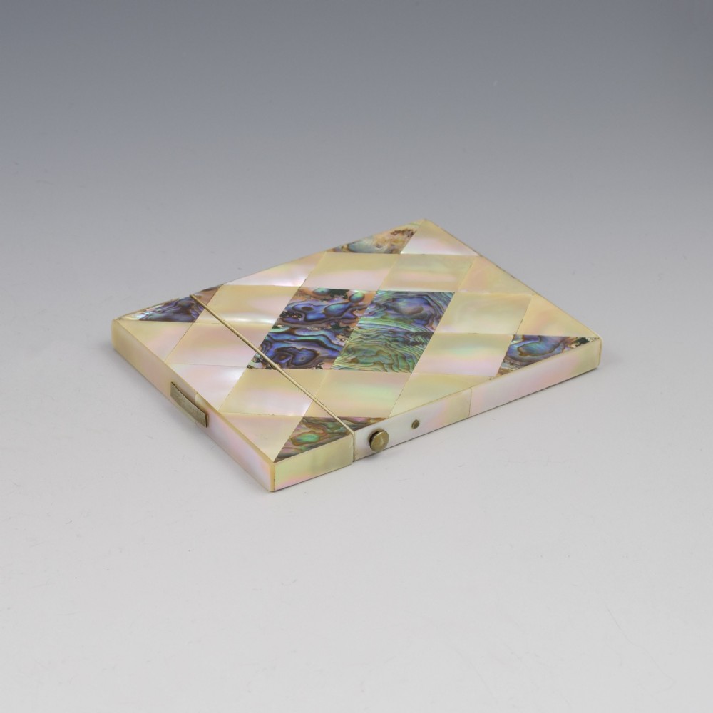 Victorian Mother Of Pearl & Abalone Visiting Card Case View VII