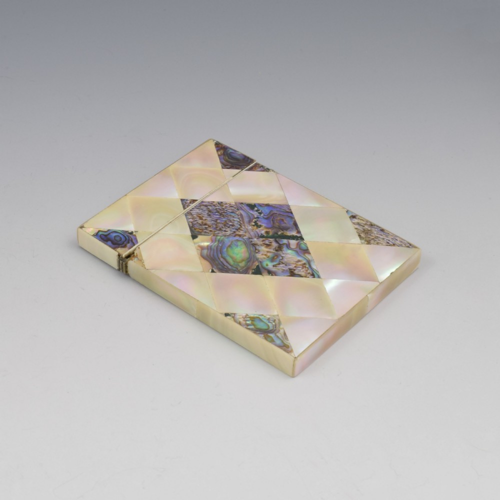 Victorian Mother Of Pearl & Abalone Visiting Card Case View VIII