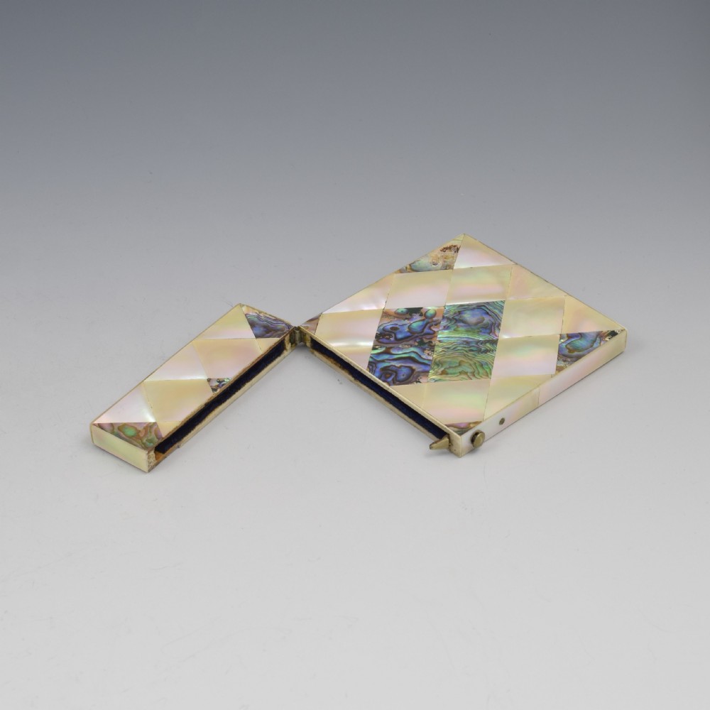 Victorian Mother Of Pearl & Abalone Visiting Card Case View IX