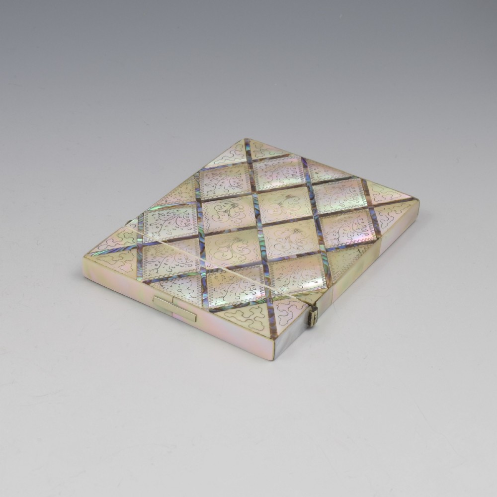 Victorian Mother Of Pearl & Abalone Visiting Card Case View VII